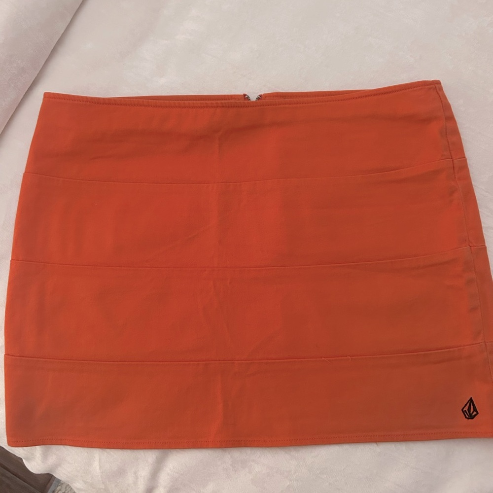 Volcom Orange Short Skirt Size 7